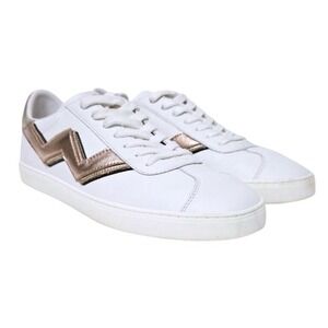 Stuart Weitzman Daryl Leather Sneakers - Size 8.5